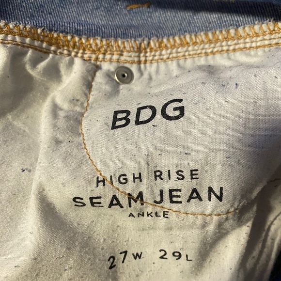 BDG High Rise Seam Jeans Size 27 - Picture 7 of 7